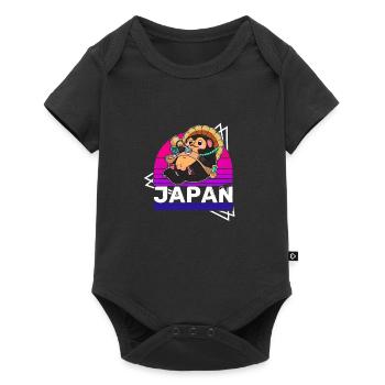 Raccoon Dog Raccoon Dog Enok Japon - Body à manches courtes Premium Bébé - noir - Devant