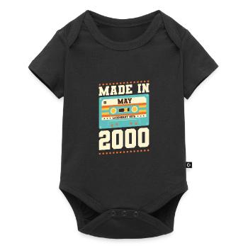 23rd birthday May Year 2000 Gift idea - Baby Premium short-sleeve bodysuit - black - Front