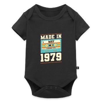 38e anniversaire Mai Né en 1985 Idée cadeau - Body à manches courtes Premium Bébé - noir - Devant