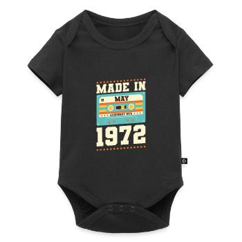 43e anniversaire Mai Né en 1980 Idée cadeau - Body à manches courtes Premium Bébé - noir - Devant