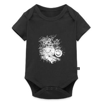 Motorcycling Vintage Splash Rider Style - Baby Premium short-sleeve bodysuit - black - Front