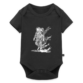 Astronaut in Solar Storm Moondust Nebula - Baby Premium short-sleeve bodysuit - black - Front