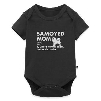 Samoyed Mom Definition - Baby Premium short-sleeve bodysuit - black - Front