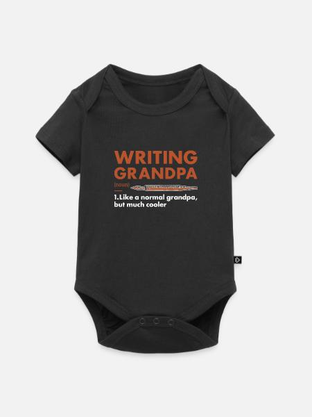 Writer Grandpa Definition Writing - Baby Premium Kurzarmbody - Schwarz
