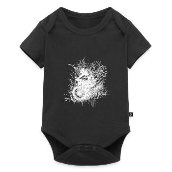 Biker Motorcycle Off-Road Ride Splash Style - Baby Premium short-sleeve bodysuit - black - Front