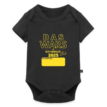 Mariage 2025 pour les cinéphiles idée cadeau marié - Body à manches courtes Premium Bébé - noir - Devant