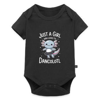 Juste une fille qui aime danser Axolotl Idée cadeau - Body à manches courtes Premium Bébé - noir - Devant