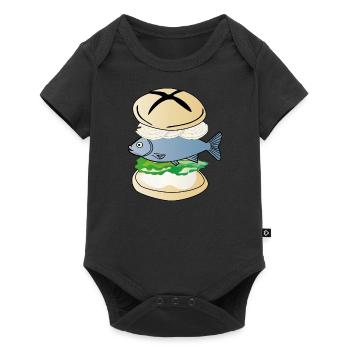 Collecte de cadeaux de North Fish Bun - Body à manches courtes Premium Bébé - noir - Devant