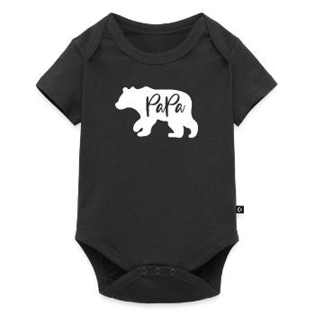 Papa Bear - Baby Premium short-sleeve bodysuit - black - Front