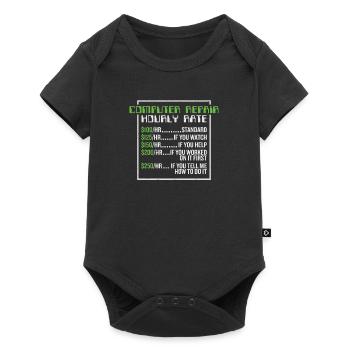 Computer Repair Ingenitor Computer Computer Hours - Baby Premium short-sleeve bodysuit - black - Front