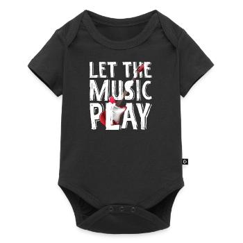 Guitariste guitariste guitariste musicien musique - Body à manches courtes Premium Bébé - noir - Devant