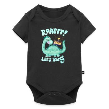Dinosaurs: Party! Happy Birthday - Baby Premium short-sleeve bodysuit - black - Front