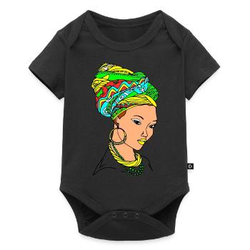 Mama africa - Body à manches courtes Premium Bébé - noir - Devant