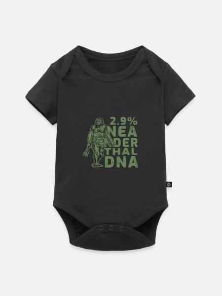 Neandertaler - Baby Premium Kurzarmbody - Schwarz