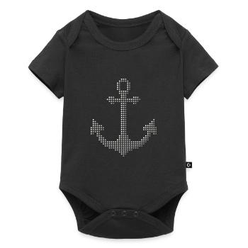 Anchor - Baby Premium short-sleeve bodysuit - black - Front