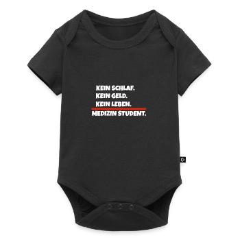 Medizinstudent lustige Sprüche Design. - Baby Premium Kurzarmbody - Schwarz - Vorne
