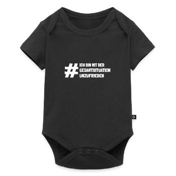 Ich bin mit der Gesamtsituation unzufrieden - Baby Premium Kurzarmbody - Schwarz - Vorne