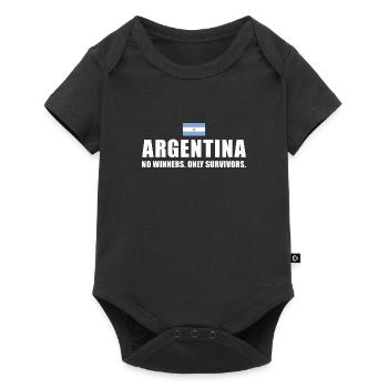No Winners Only Survivors Argentina Rugby - Baby Premium short-sleeve bodysuit - black - Front