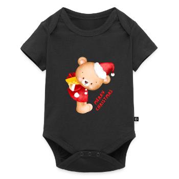 Weihnachten - Joyeux Noël - Teddy - Body à manches courtes Premium Bébé - noir - Devant