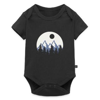 Rejse - Premium kortærmet baby-body  - sort - Foran