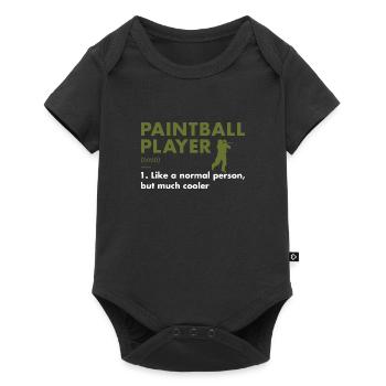 Définition du joueur de sport Paintball - Body à manches courtes Premium Bébé - noir - Devant