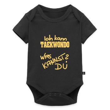 Taekwondo - Baby Premium Kurzarmbody - Schwarz - Vorne