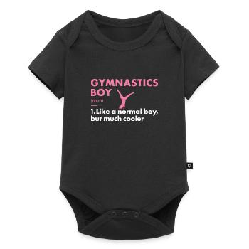 Sport Boy Gymnastics - Baby Premium short-sleeve bodysuit - black - Front