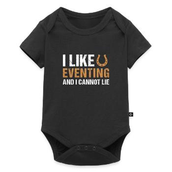 Cavalier J’aime le concours complet - Body à manches courtes Premium Bébé - noir - Devant