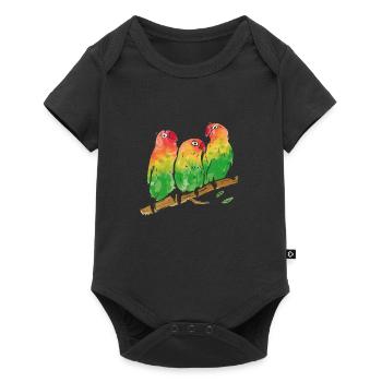 Peach head aka Fischer's Inseparable - Baby Premium short-sleeve bodysuit - black - Front