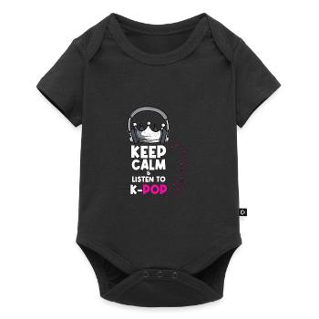 Écoutez les fans de K-Pop Kpop. Cadeau - Body à manches courtes Premium Bébé - noir - Devant