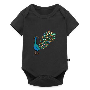 Beau Peacock Caretaker Poison - Body à manches courtes Premium Bébé - noir - Devant