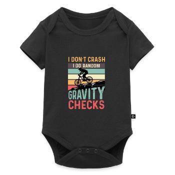 Gravity Tests Motorcycle Poison - Baby Premium short-sleeve bodysuit - black - Front