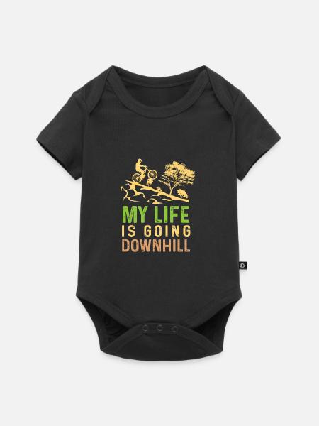 Bergab gehen Fahrer Gift - Baby Premium Kurzarmbody - Schwarz