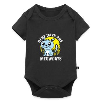 Meow Days Pet Groomer Cadeau - Body à manches courtes Premium Bébé - noir - Devant