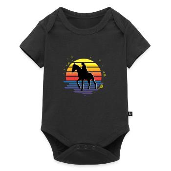 Compétition hippique Jockey Gift - Body à manches courtes Premium Bébé - noir - Devant