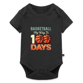 Dribited My Way Varsity Player Gift - Baby Premium short-sleeve bodysuit - black - Front