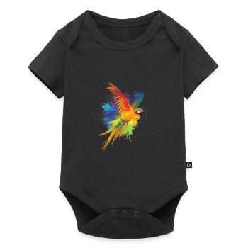 Colorful Bird Bird Owner Poison - Baby Premium short-sleeve bodysuit - black - Front
