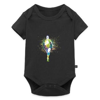 Joueuses de rugby Athlètes Poison - Body à manches courtes Premium Bébé - noir - Devant