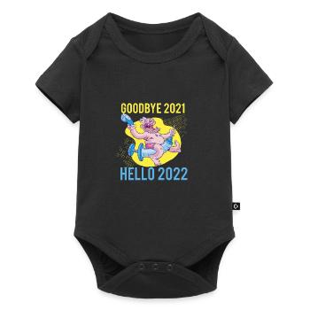 Goodbye 2021 Hello 2022 Happy New Year - Baby Premium short-sleeve bodysuit - black - Front