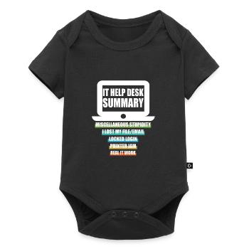 Funny IT Help Desk Tech Support Help Desk Computer - Baby Premium short-sleeve bodysuit - black - Front