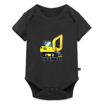 IM 2 et creusez-le Grabger enfants 2 ans 2ème jour - Body à manches courtes Premium Bébé - noir - Devant