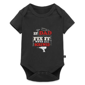 If Dad can't fix it, that's desperate. - Baby Premium short-sleeve bodysuit - black - Front