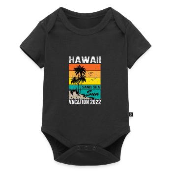 Hawaii Hawaiian Vacation 2022 Retro Matching Family - Baby Premium short-sleeve bodysuit - black - Front