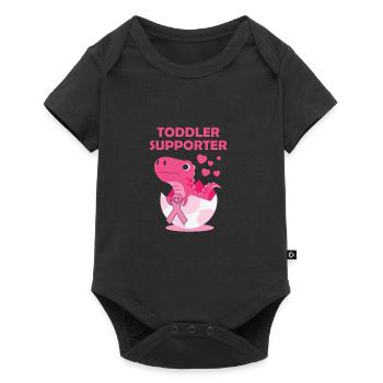 Toddler Pendant T-Rex Breast Cancer Month - Baby Premium short-sleeve bodysuit - black - Front