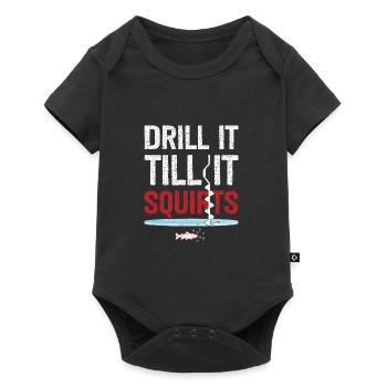 Drill it until it catches fun ice - Baby Premium short-sleeve bodysuit - black - Front