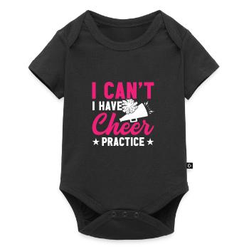 I can't have cheering practice - Baby Premium short-sleeve bodysuit - black - Front