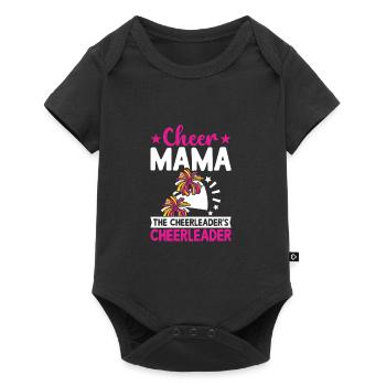 Cheer mom of the cheerleader's cheerleaders - Baby Premium short-sleeve bodysuit - black - Front