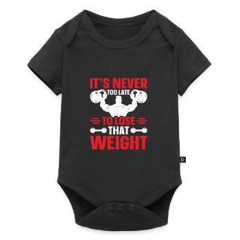 It's never too late to lose that weight - Baby Premium short-sleeve bodysuit - black - Front