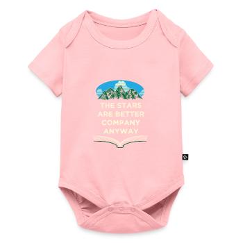 Les étoiles sont de meilleures entreprises Camping de la faune à l’extérieur - Body à manches courtes Premium Bébé - rose - Devant