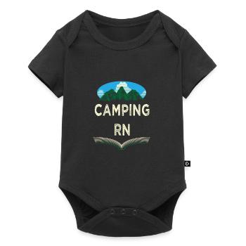 Camping RN Camper Forest Camp Jungle Holiday Wil - Body à manches courtes Premium Bébé - noir - Devant